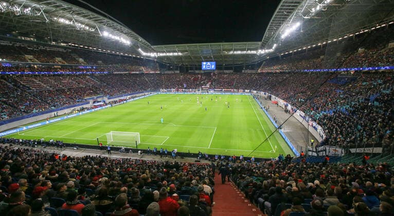 RB Leipzig - Tottenham Fussball Champions League Leipzig, 10.03.2020, Red Bull Arena, Fussball, UEFA Champions League, Achtelfinale Rückspiel , RB Leipzig vs. Tottenham Hotspur 3:0 (2:0) , Im Bild: Stadionansicht Red Bull Arena , UEFA regulations prohibit any use of photographs as image sequences and or quasi-video ,