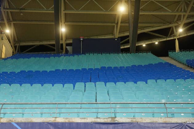 Red Bull Arena Leipzig nach dem Spiel mit leeren Rängen - 1 Achtelfinale Fussball Champions League Saison 2019-2020 RB Leipzig vs. Tottenham Hotspur in der Red Bull Arena in Leipzig - Fussball,Deutschland,Mann,Männer,10.03.2020