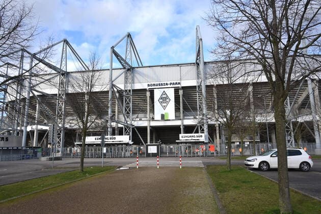 11.03.2020, Fussball GER, Saison 2019 2020, 1. Bundesliga, 21. Spieltag, Nachholspiel, Borussia Moenchengladbach - 1. FC Koeln, Borussia Park, Eingang Sued Moenchengladbach Nordrhein Westfalen Deutschland