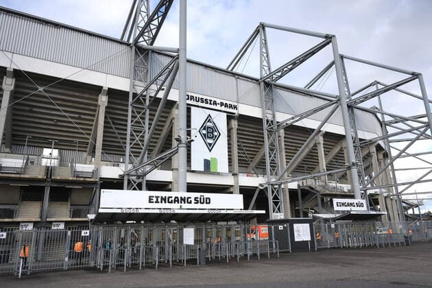 11.03.2020, Fussball GER, Saison 2019 2020, 1. Bundesliga, 21. Spieltag, Nachholspiel, Borussia Moenchengladbach - 1. FC Koeln, Borussia Park, Eingang Sued Moenchengladbach Nordrhein Westfalen Deutschland