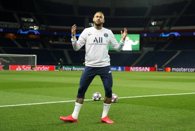 Soccer Football - Champions League - Round of 16 Second Leg - Paris St Germain v Borussia Dortmund - Parc des Princes, Paris, France - March 11, 2020 Paris St Germain s Neymar during the warm up before the match FOOTBALL : Paris St Germain v Borussia Dortmund - Ligue des Champions - Paris - 11 03 2020 Panoramic Panoramic 