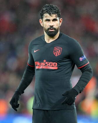 11th March 2020; Anfield, Liverpool, Merseyside, England; UEFA Champions League, Liverpool versus Atletico Madrid; Diego Costa of Atletico Madrid  ActionPlus12217080 DavidxBlunsden