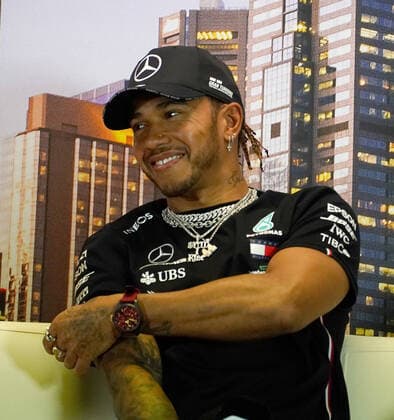FORMULA 1 ROLEX AUSTRALIAN GRAND PRIX 2020 12.03.2020, Albert-Park, Melbourne, FORMULA 1 ROLEX AUSTRALIAN GRAND PRIX 2020 , im Bild FIA Pressekonferenz mit Lewis Hamilton (GB 44), Mercedes-AMG Petronas Motorsport mit neuem Schmuck an den Händen.