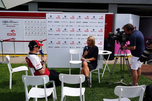 FORMULA 1 ROLEX AUSTRALIAN GRAND PRIX 2020 12.03.2020, Albert-Park, Melbourne, FORMULA 1 ROLEX AUSTRALIAN GRAND PRIX 2020 , im Bild Kimi Raikkonen (FIN 7), Alfa Romeo Racing stellt sich den Fragen der Journalisten.