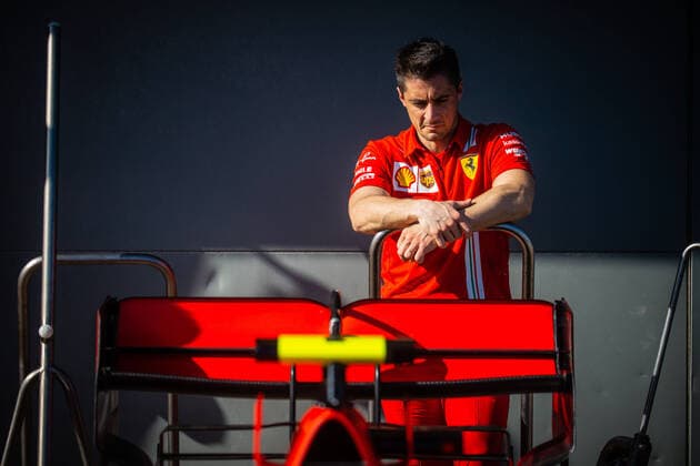 March 12, 2020: Melbourne, Australia - March 12 2020: Scuderia Ferrari Mission Winnow having cars scrutineered during the 2020 Formula 1 Australian Grand Prix - ZUMAp121 20200312_zsp_p121_052 Copyright: xChrisxPutnamx