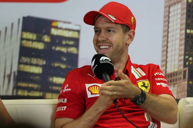 12th March 2020; Melbourne Grand Prix Circuit, Melbourne, Victoria, Australia; Formula One, Australian Grand Prix, Arrivals Day; Scuderia Ferrari, Sebastian Vettel  ActionPlus12217173 Octane
