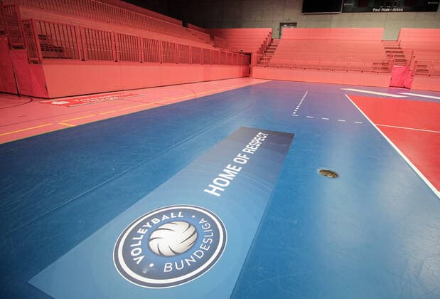 Volleyball 1. Bundesliga Saison 2019 2020 TV Rottenburg - VfB Friedrichshafen 29.02.2020 Keine weiteren Spiele in diese Saison, Volleyball Bundesliga (VBL) beendet Saison 19 20 *** Volleyball 1 Bundesliga Season 2019 2020 TV Rottenburg VfB Friedrichshafen 29 02 2020 No further matches in this season, Volleyball Bundesliga VBL ends season 19 20