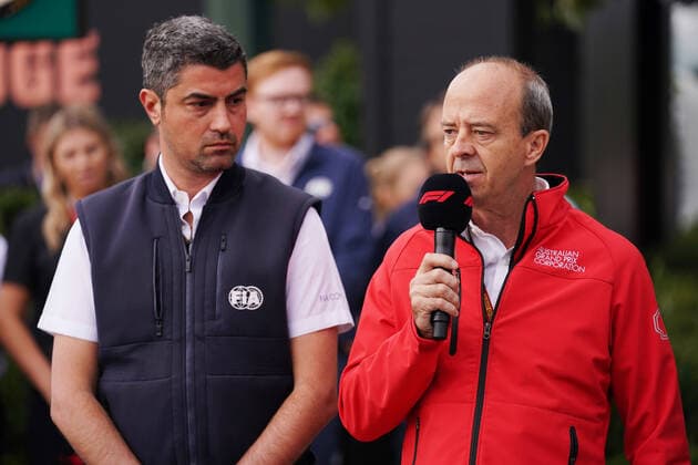 motor racing, Motorsport F1 GRAND PRIX, Australian Grand Prix Corporation CEO, Andrew Westacott, speaks to media next to Michael Masi of FIA about the cancellation of the Formula 1 Australian Grand Prix 2020 at the the Albert Park Circuit in Melbourne, Friday, March 13, 2020. ( NO ARCHIVING, EDITORIAL USE ONLY, NO USE IN BOOKS WITHOUT CONSENT MELBOURNE VIC AUSTRALIA  Copyright: xMICHAELxDODGEx 20200313001456336852