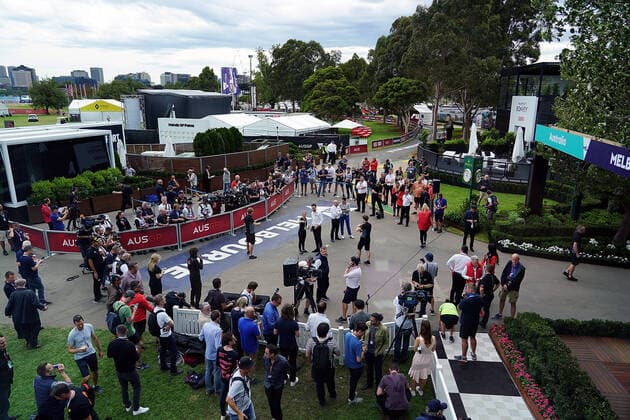 FORMULA 1 ROLEX AUSTRALIAN GRAND PRIX 2020 13.03.2020, Albert-Park, Melbourne, FORMULA 1 ROLEX AUSTRALIAN GRAND PRIX 2020 , im Bild Das Rennen in Melbourne ist abgesagt worden, Grund die Ausbreitung des Coronavirus (COVID-19) Pressekonferenz zur Absage des Rennens mit Andrew Westacott (CEO des Grand Prix von Australien), Chase Carey (Vorsitzender der Formel 1 Liberty Media),Paul Little (Vorsitzender des Grand Prix von Australien), Michael Masi (FIA Renndirektor)