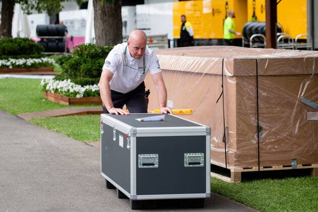 Abbau im Paddock, Formel 1, Grosser Preis von Australien, Albert Park Circuit Melbourne, Absage des Rennen, 13.03.2020. Formel 1, Grosser Preis von Australien, Albert Park Circuit Melbourne, Absage des Rennen, 13.03.2020 Melbourne Copyright: xMemmlerx Eibner-Pressefotox EP_mmr