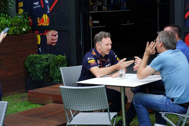 Melbourne, Australien, 13.03.2020, Formel 1, Formula 1, Australian Grand Prix, Das Rennen in Melbourne ist abgesagt worden, Grund die Ausbreitung des Coronavirus (COVID-19), Christian Horner (Red Bull Racing) ( Melbourne Albert-Park Victoria Australien eu-images-09-506-049593