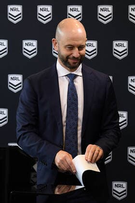 NRL CORONAVIRUS PRESSER, NRL CEO Todd Greenberg speaks to the media in Sydney, Sunday, March 15, 2020. ( NO ARCHIVING, EDITORIAL USE ONLY, NO USE IN BOOKS WITHOUT CONSENT SYDNEY NSW AUSTRALIA  Copyright: xJOELxCARRETTx 98022960st