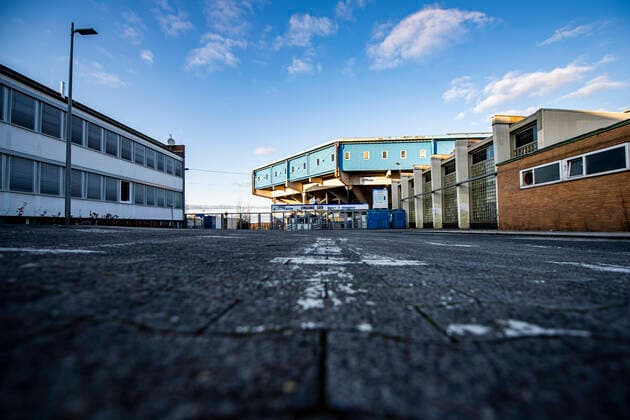 Fußball, Stadiongeschichte Arminia Bielefeld Fußball: 2. Bundesliga, Saison 2019 2020. Außenansicht der Schüco-Arena des DSC Arminia Bielefeld. Copyright: xInderlied Kirchner-Mediax