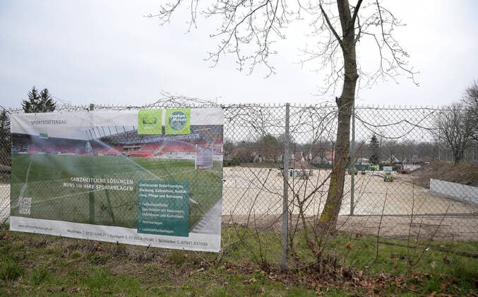 29.03.2020, xemx, News, emwirt, v.l. Nachwuchs Leistungs Zentrum FC Augsburg Bau einer neuen Anlage Augsburg
