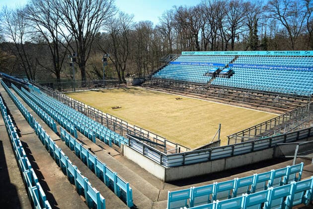 Sport Bilder des Tages Steffi-Graf-Stadion im Wartemodus für das Rasenturnier, Premierenstart 2020 oder doch erst 2021, LTTC Rot-Weiß, Berlin, 01.04.2020,