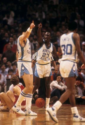 Basketbll Michael Jordan playing for North Carolina in 1984. Copyright: xDUOMO PCNx BK0908-054403