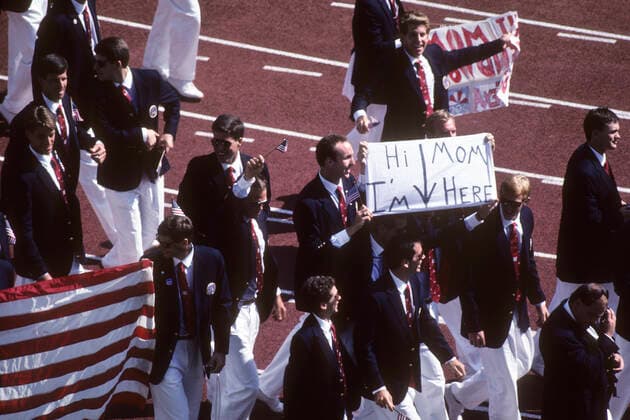 Olympics Seoul 1988 USA Team during the Opening Ceremonies at the1988 Olympic Summer Games, Seoul Korea. Seoul South Korea Copyright: xPaulxJ..xSutton DUOMO PCNx CR0701 106036