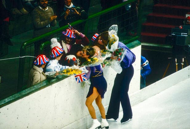 Figure Staing Torvill and Dean Sarajevo Yugoslavia Copyright: xStevenxE.xSutton DUOMO PCNx FG1402 106026