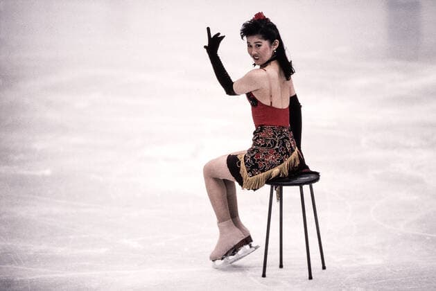 Olympic Figure skating, Eiskunstlauf Kristi Yamaguchi Kristi Yamaguchi (USA) competing at the 1992 Olympic Winter games, Winterspiele,Spiele, Summer games Albertville France Copyright: xPaulxJxSutton DUOMO PCNx FG9201_067330