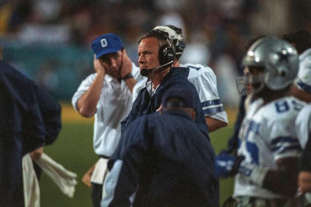 Football 1996 Super Bowl Barry Switzer, head coach, Dallas Cowboys,1996 Super Bowl XXX, Dallas Cowboys vs.Pittsburgh Steelers Tempe Sun Devil Stadium AR USA Copyright: xDUOMO PCNx FO0803 960077