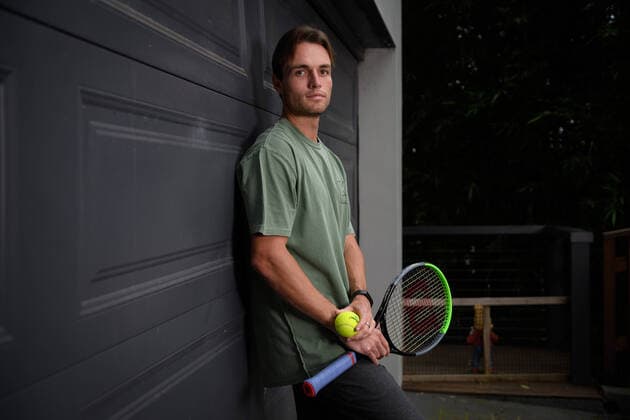 Tennis, Chris O Connell Fotoshooting TENNIS CHRIS OCONNELL TRAINING COVID-19, Australian tennis player Chris O Connell poses for a photograph at his home in Bayview, Sydney, Thursday, April 9, 2020. ( NO ARCHIVING, EDITORIAL USE ONLY, NO USE IN BOOKS WITHOUT CONSENT SYDNEY NSW AUSTRALIA  Copyright: xDANxHIMBRECHTSx 20200409001462772734