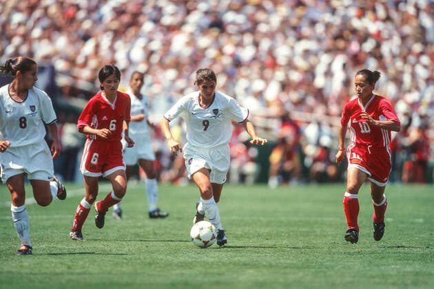 Soccer-Women Mia Hamm (USA) competing against China at the 1999 Women s World Cup Final Pasadena Rose Bowl CA USA Copyright: xChrisxTrotman DUOMO PCNx SC1972 990000