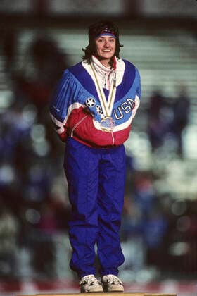 Speedskating Bonnie Blair USA 1000m Gold medal winner,1992 Olympic Winter games, Winterspiele,Spiele, Summer games Albertville France Albertville France Copyright: xPaulxJxSutton DUOMO PCNx SS0101 067575