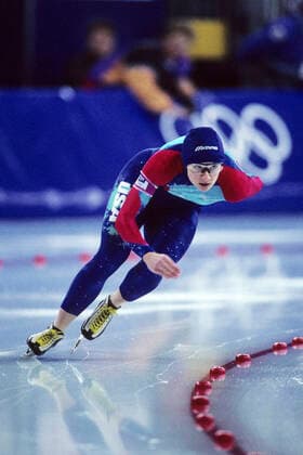 Speedskating Bonnie Blair USA skating to gold in the 1500m at the 1994 Olympic Winter games, Winterspiele,Spiele, Summer games Lillihamer Norway Copyright: xStevenxExSutton DUOMO PCNx SS0102 092369