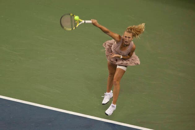 Tennis Caroline Wozniacki (DEN) competing in the Women s Singles Final at the 2009 US Open Tennis Queens Flushing Meadows New York USA Copyright: xPaulxJ..xSutton PCNx TN1317-107300