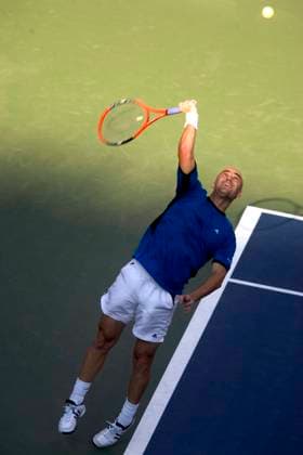 Andre Agassi during the Men s Final at the 2005 US Open Tennis, Flushing New York. September 11, 2005 New York New York USA Copyright: xPaulxJxSuttonx TN1417_106312