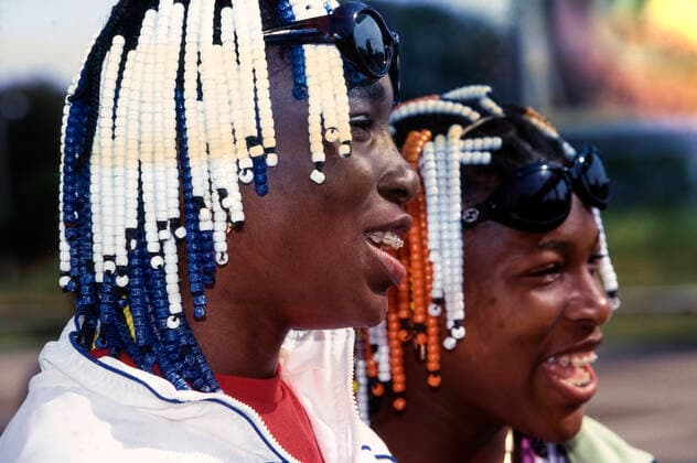 Tennis Serena Williams Serena and Venus Williams copmpeting in doubles at the 1998 Lipton Tennis Championships Miami Crandon Park Tennis Center, Key FL USA Copyright: xChrisxTrotman Duomo PCNx TN9872-29