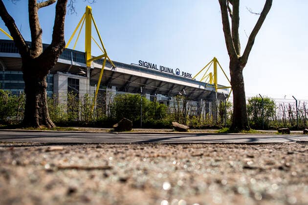 Fußball: 1. Bundesliga, Saison 2019 2020. Außenansicht des Signal-Iduna-Park von Borussia Dortmund. Copyright: xInderlied Kirchner-Mediax