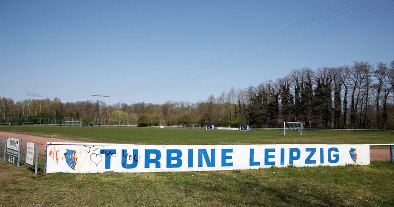 Sportplatz Turbine Leipzig, 12.04.2020, Im Bild: Turbine Sportplatz Am Goethesteig, Heimstatt von Turbine Leipzig (Fußball Kreisklasse). ,