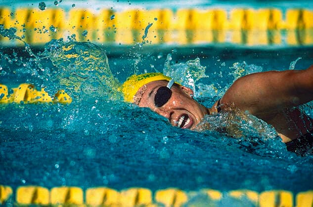 Swimming Amy Van Dyken Amy Van Dyken (USA) competing at the 2000 Santa Clara Invitational Copyright: xPaulxJxSutton DUOMO PCNx SW1301_106127