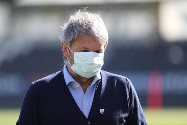 SOCCER - BL, PK LASK PASCHNG,AUSTRIA,20.APR.20 - SOCCER - tipico Bundesliga, Linzer ASK, press conference, PK, Pressekonferenz after lightening the restrictions due to the SARS-CoV-2 crisis, corona crisis. Image shows vice president Juergen Werner (LASK). GEPAxpictures xManfredxBinder