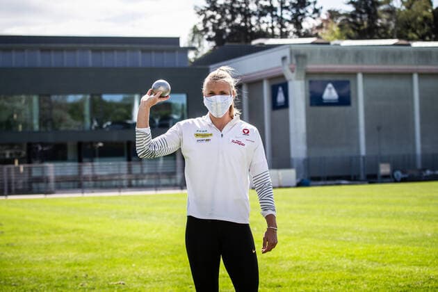 ATHLETICS - Training Verena Preiner LINZ,AUSTRIA,20.APR.20 - ATHLETICS - OEOC, Training after lightening the restrictions due to the SARS-CoV-2 crisis, corona crisis. Image shows Verena Preiner (AUT). OEOC xGEPAxpictures xBinder