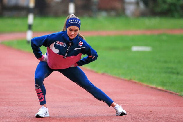 ATHLETICS - Training Alexandra Toth GRAZ,AUSTRIA,20.APR.20 - ATHLETICS - Training after lightening the restrictions due to the SARS-CoV-2 crisis, corona crisis. Image shows Alexandra Toth (AUT). GEPAxpictures xMarioxBuehner