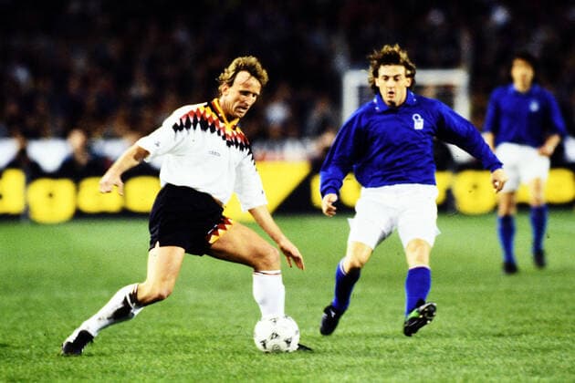 Season 1993-94 Friendly Match Germany-Italy 2-1, ANDREAS BREHME STAGIONE 1993-94 AMICHEVOLE GERMANIA-ITALIA 2-1