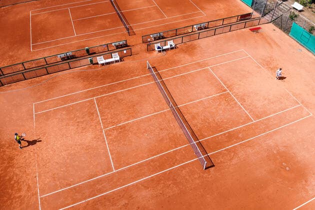 Öffnung der Tennis-Saison nach Corona mit Einschränkung (Einzel, Abstand, etc.), BSV 1892, Berlin, 25.04.2020,