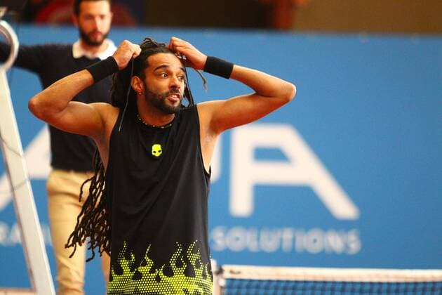 Dustin Brown bei Tennis Exhibition Serie in Hoehr-Grenzhausen Tennis Exhibition Serie in Hoehr-Grenzhausen Tennis Exhibition Series in Hoehr-Grenzhausen Hoehr-Grenzhausen Copyright: xEibner-Pressefotox