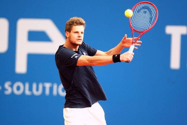 Yannick Hanfmann bei der Tennis Exhibition Serie in Hoehr-Grenzhausen Tennis Exhibition Serie in Hoehr-Grenzhausen Tennis Exhibition Series in Hoehr-Grenzhausen Hoehr-Grenzhausen Copyright: xWeissx Eibner-Pressefotox EP_rws