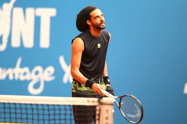Dustin Brown bei der Tennis Exhibition Serie in Hoehr-Grenzhausen Tennis Exhibition Serie in Hoehr-Grenzhausen Tennis Exhibition Series in Hoehr-Grenzhausen Hoehr-Grenzhausen Copyright: xWeissx Eibner-Pressefotox EP_rws