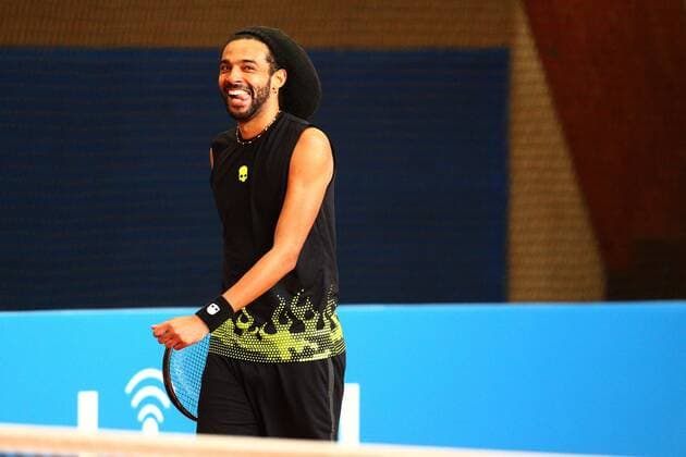Dustin Brown bei der Tennis Exhibition Serie in Hoehr-Grenzhausen Tennis Exhibition Serie in Hoehr-Grenzhausen Tennis Exhibition Series in Hoehr-Grenzhausen Hoehr-Grenzhausen Copyright: xWeissx Eibner-Pressefotox EP_rws