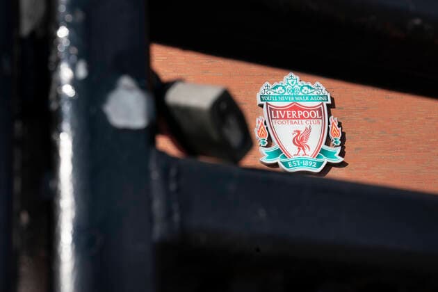 (200503) -- BEIJING, May 3, 2020 -- Liverpool Football Club s Anfield Stadium is locked and empty as events continue to be suspended during the COVID-19 pandemic in Liverpool, Britain, May 2, 2020. (Photo by Jon Super Xinhua) XINHUA PHOTOS OF THE DAY HanxYan 