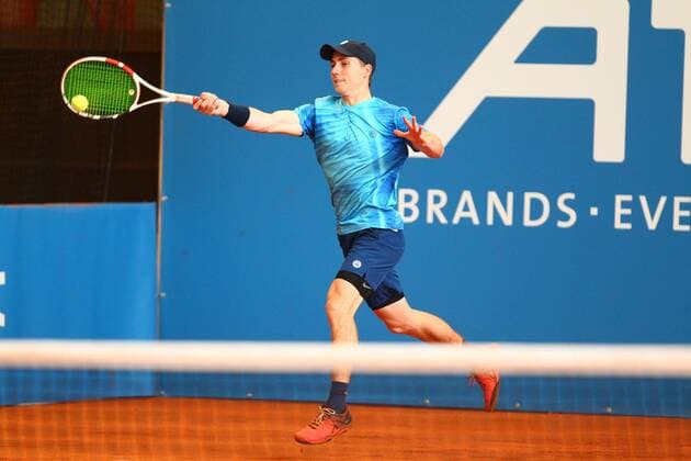 Florian Broska bei der Tennis Exhibition Serie in Hoehr-Grenzhausen Tennis Exhibition Serie in Hoehr-Grenzhausen Tennis Exhibition Series in Hoehr-Grenzhausen Hoehr-Grenzhausen Copyright: xWeissx Eibner-Pressefotox EP_rws