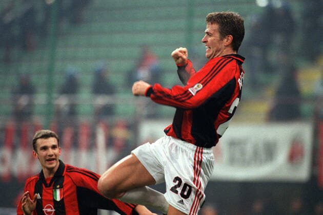 Serie A Championship 1999-2000, Milan, OLIVER BIERHOFF CAMPIONATO SERIE A 1999-2000 99-2000 MILAN