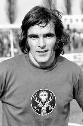 Aus 1. BL Eintracht Braunschweig gegen Schalke 04 1-1 am 24.03.1973. BS TW Bernd Franke.