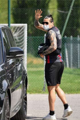 Photo Massimo Paolone LaPresse May 5, 2020 Casteldebole (Bologna), Italy soccer Bologna FC - Italian Football Championship League A TIM 2019 2020 Bologna FC training during the lockdown for Covid-19 - Technical center Niccolo Galli In the pic: Federico Santander (Bologna F.C.)  Copyright: xMassimoxPaolone LaPressex