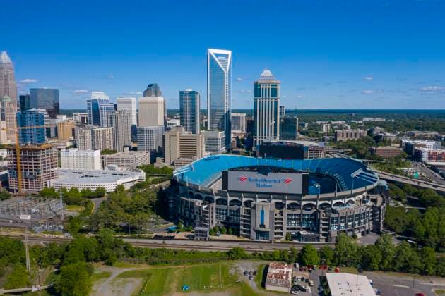 May 1, 2020, Charlotte, North Carolina, USA: Bank of America Stadium is home to the NFL, American Football Herren, USA ¢â‚¬â ¢s Carolina Panthers in Charlotte, NC. Charlotte USA - ZUMAa161 20200501_zaa_a161_006 Copyright: xWalterxGxArcexSrxGrindstonexMedix