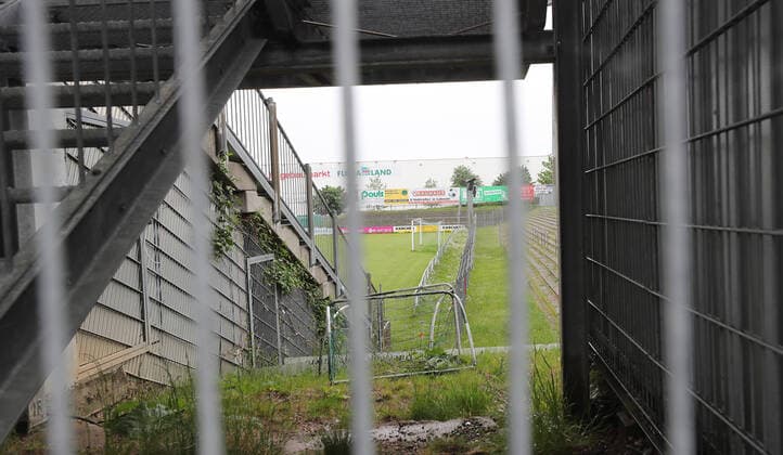Fußball, Stadiongeschichte VfB Lübeck Impressionen des Stadions Lohmuehle, Heimspielstaette des VfB Luebeck, dem kuenftigen 3. Ligisten ab der Saison 2020 2021